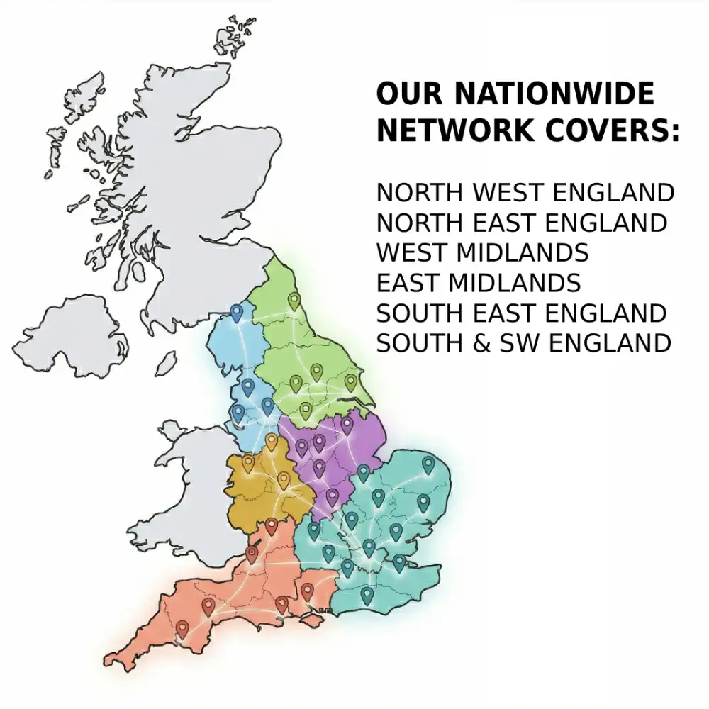 Green Business Light work nationwide with a partner network of regional professional installerss